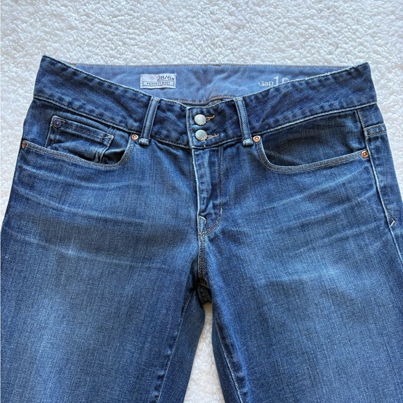 Gap 1969 Perfect Boot Jeans - Dark Wash - Size 28/6A - Picture 2 of 15